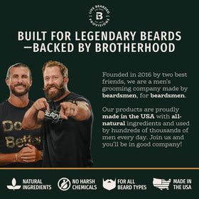 Compléments alimentaires pour barbe Live Bearded avec étiquette