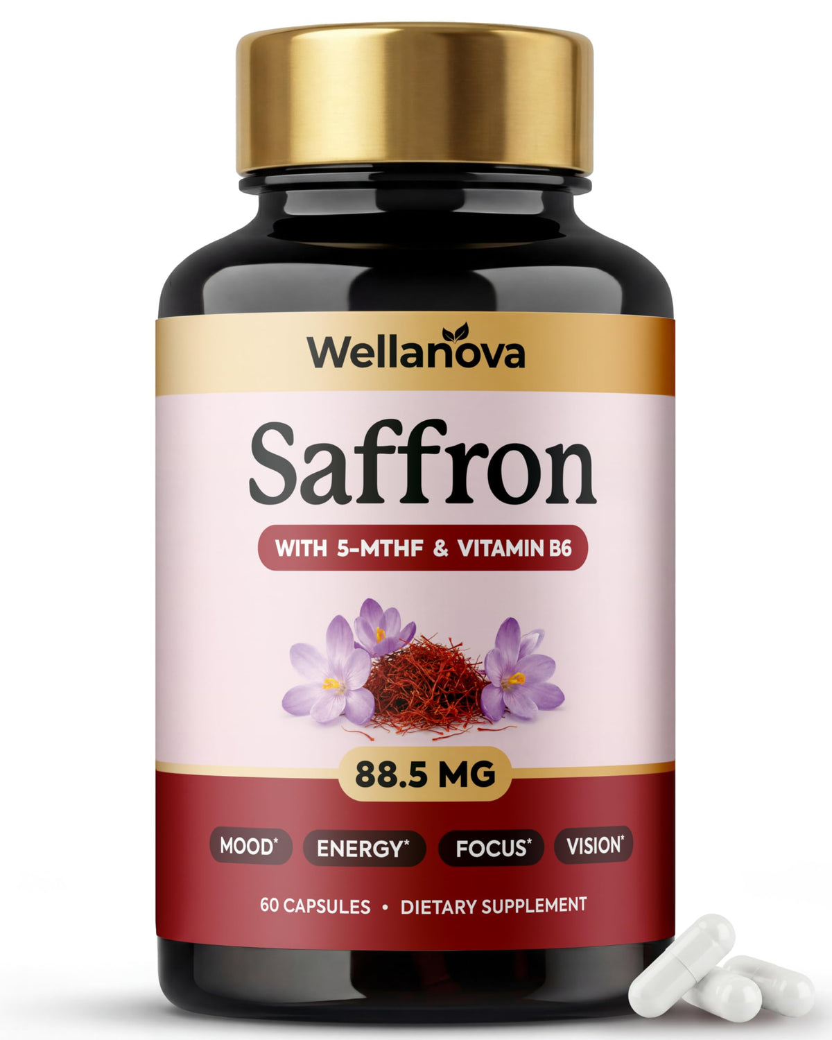 Compléments alimentaires Wellanova safran 88,5 mg vue avant
