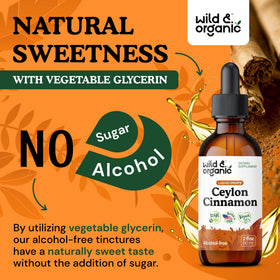 Compléments alimentaires Wild & Organic Cannelle de Ceylan avec ingrédients