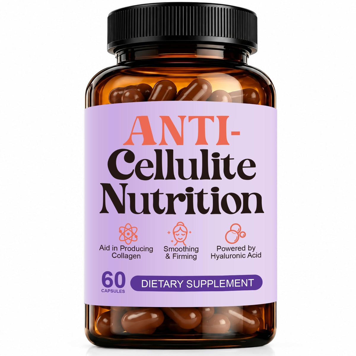 Compléments Anti-Cellulite DSFGHJE 60 capsules vue de face