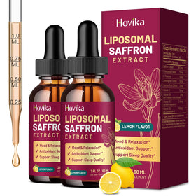 Compléments Hovika safran liposomal gouttes au citron, flacon avant