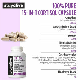Compléments STAYALIVE 15-en-1 avec ingrédients naturels
