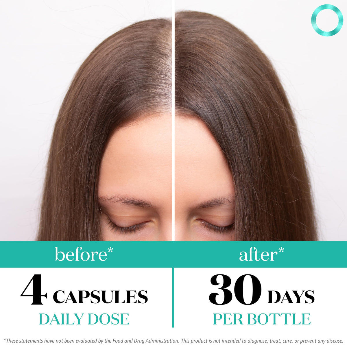 Compléments Superfood MD pour cheveux, étiquette avec ingrédients