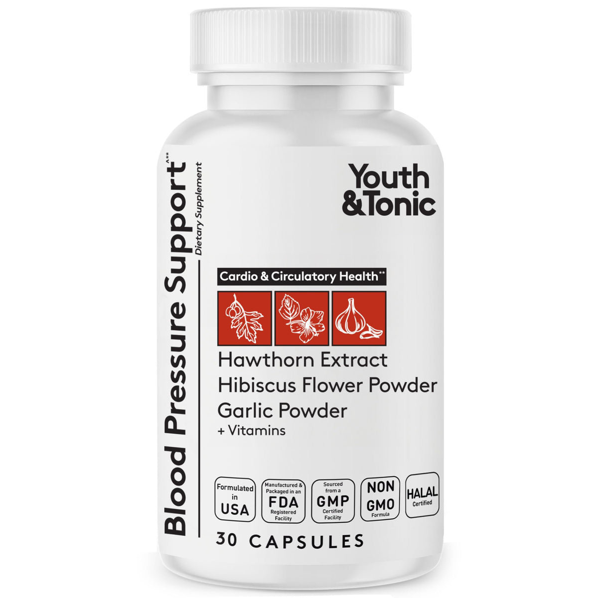 Compléments Youth & Tonic gélules pour hygiène sanguine, boîte avant
