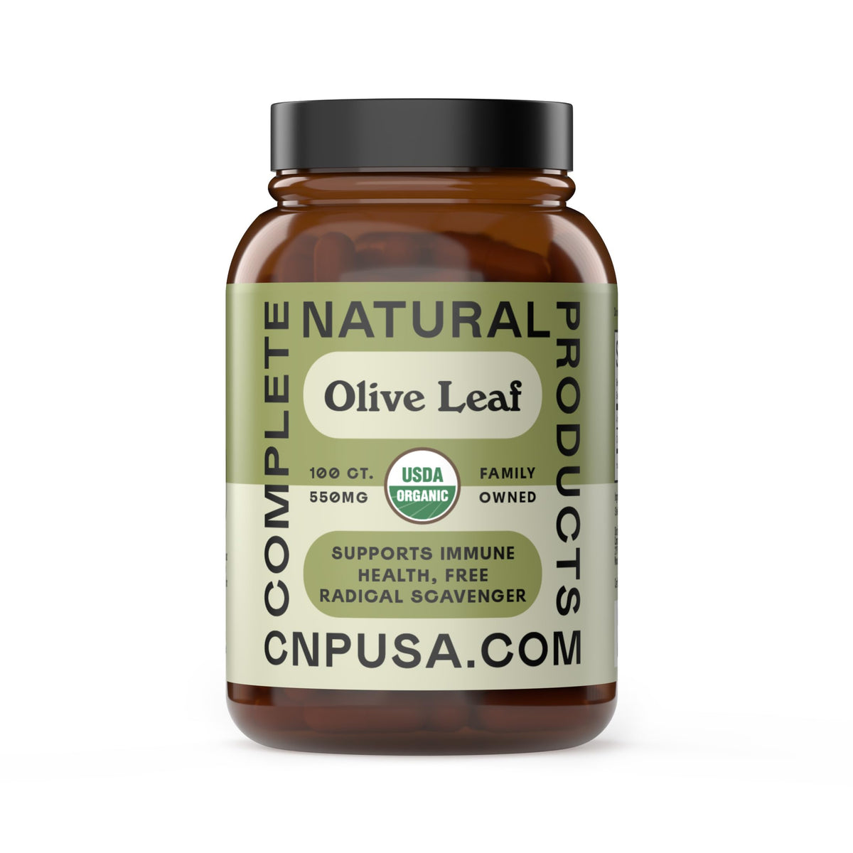 Complete Natural Products Extrait de Feuille d'Olivier Capsules 550mg vue avant