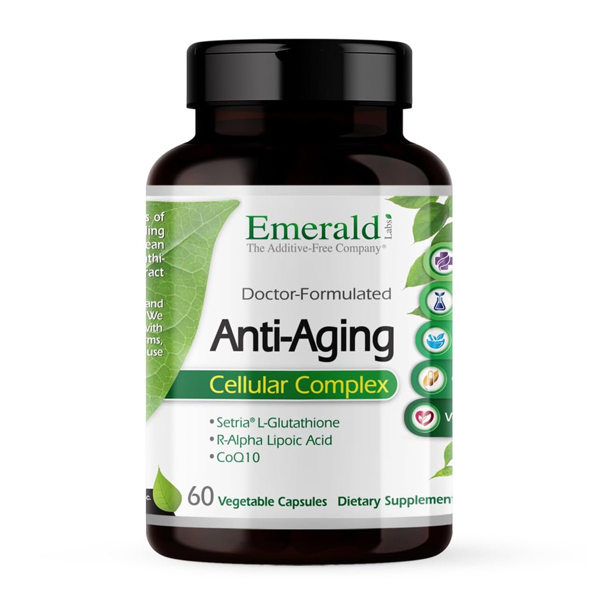 Complexe Anti-Âge Emerald Laboratories 60 capsules végétales vue de face