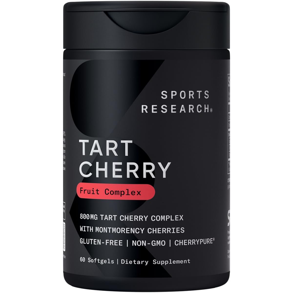 Complexe de Cerise Acidulée Sports Research 800mg gélules front view