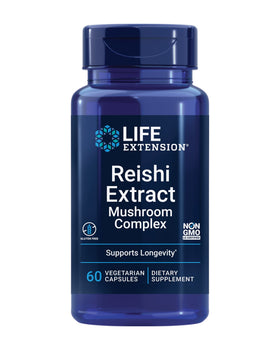 Complexe de Champignon Reishi de Life Extension, flacon de 60 capsules