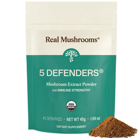 Complexe de Champignons 5 Défenseurs Real Mushrooms 50g, vue avant