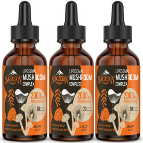 Complexe de Champignons Liposomaux SZCZEKIN 2000 mg 6 Fl Oz, vue avant