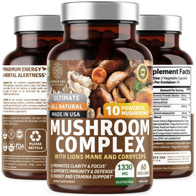 Complexe de Champignons Premium Number One Nutrition 60 capsules végétales