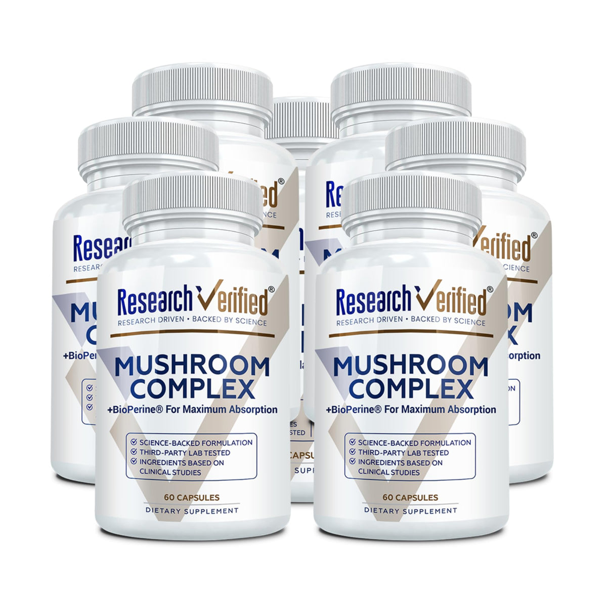 Complexe de Champignons Research Verified, flacon de 360 capsules