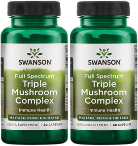 Complexe de Champignons Triple Swanson 60 capsules vue de face