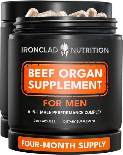 Complexe de Glandes de Boeuf IRONCLAD NUTRITION 449g vue de face