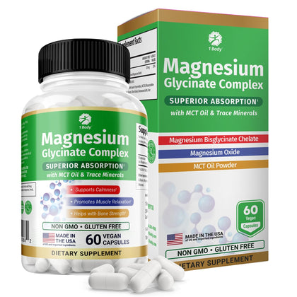 Complexe de Glycinate de Magnésium 1 Body 60 capsules végétaliennes