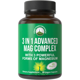 Complexe de Magnésium 3 en 1 Peak Performance - Gélules Végétales