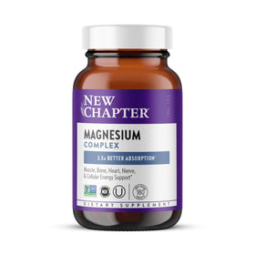 Complexe de Magnésium Bisglycinate New Chapter, 180 comprimés, vue de face