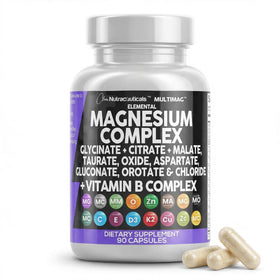 Complexe de magnésium Clean Nutraceuticals 500 mg - vue de face