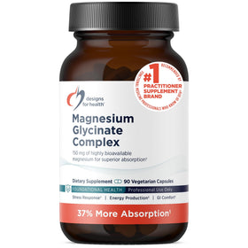 Complexe de Magnésium Glycinate Designs for Health - Flacon de 90 capsules