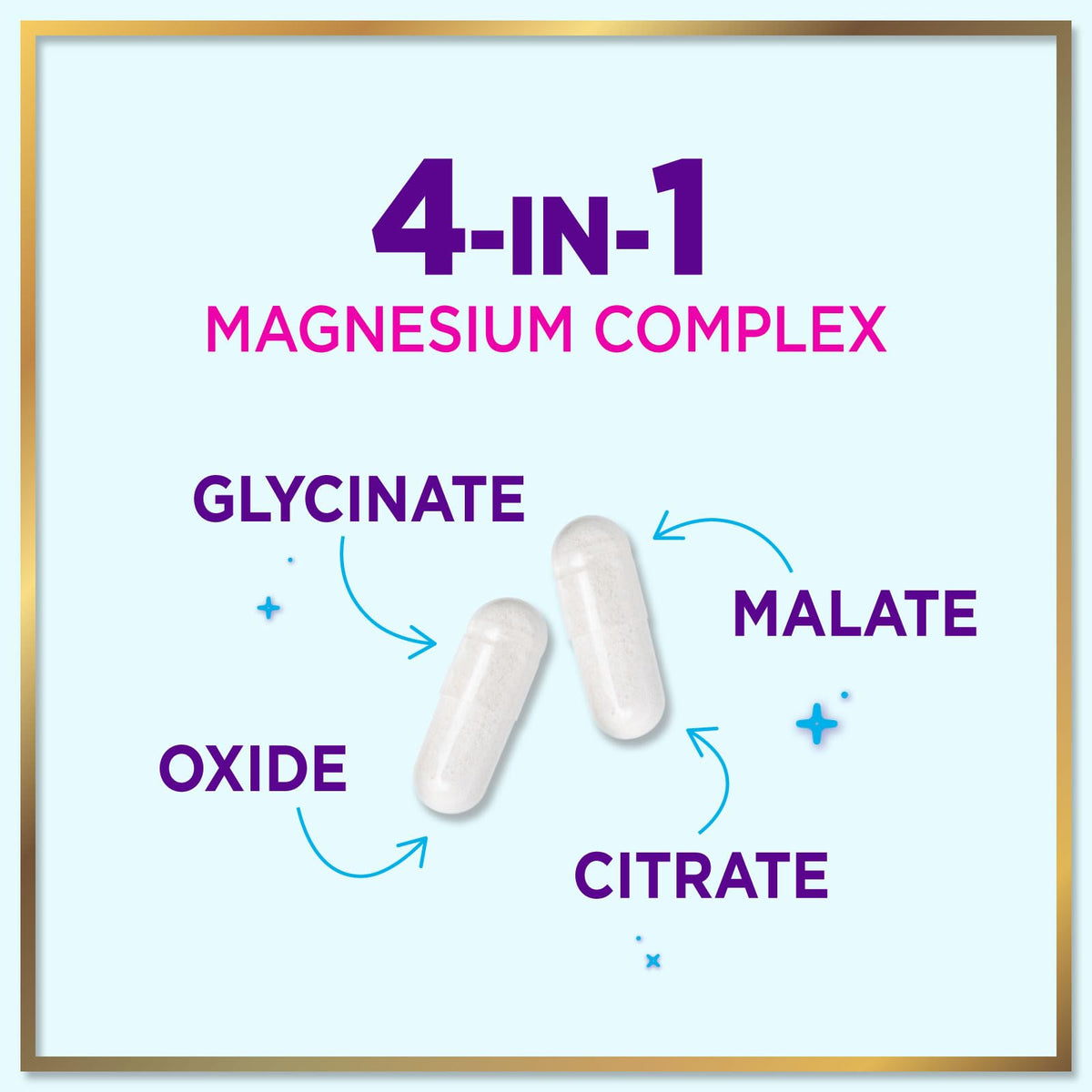 Complexe de Magnésium Hello Lovely! 120 capsules sur fond blanc