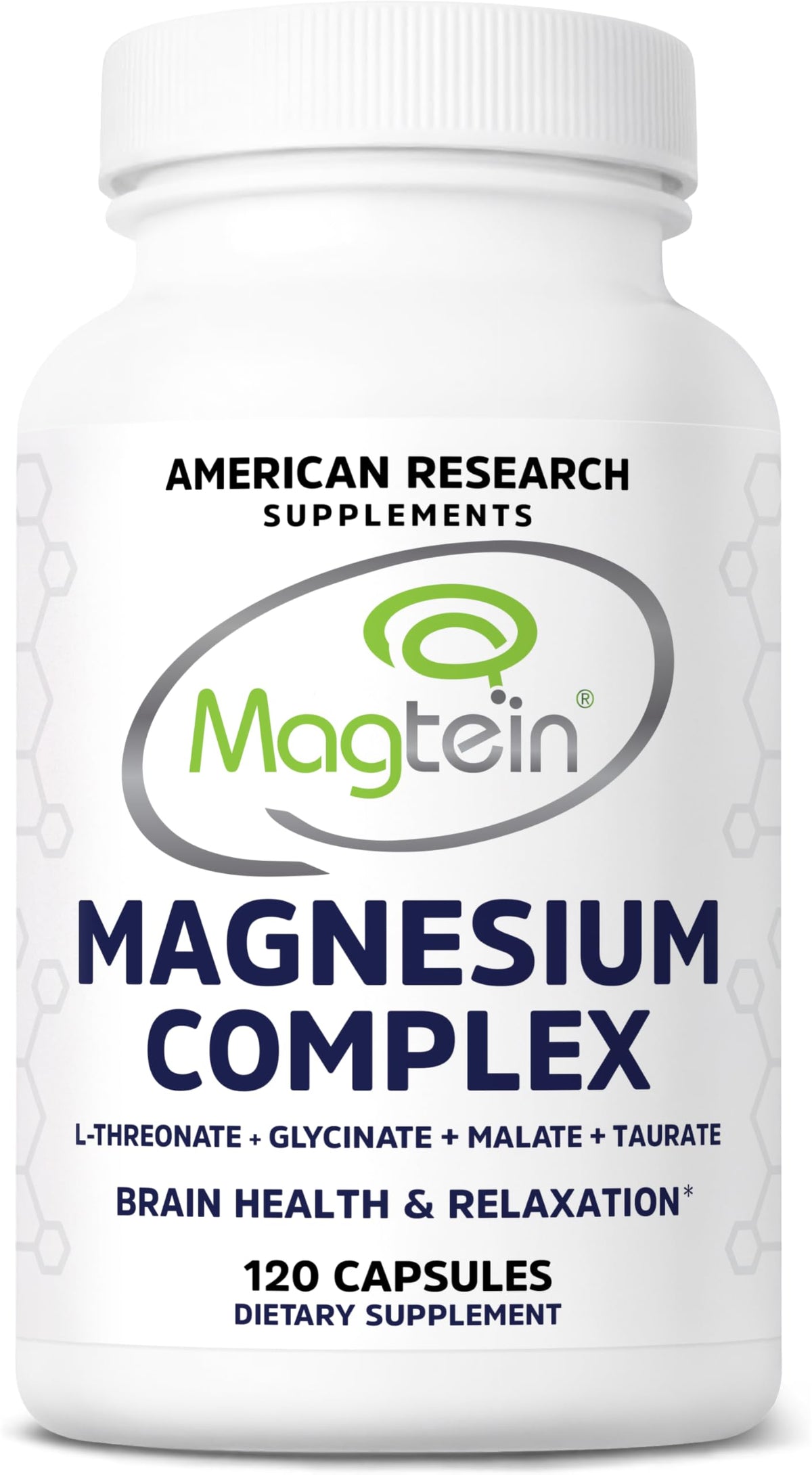 Complexe de Magnésium L-Thréonate American Research Supplements vue avant avec étiquette