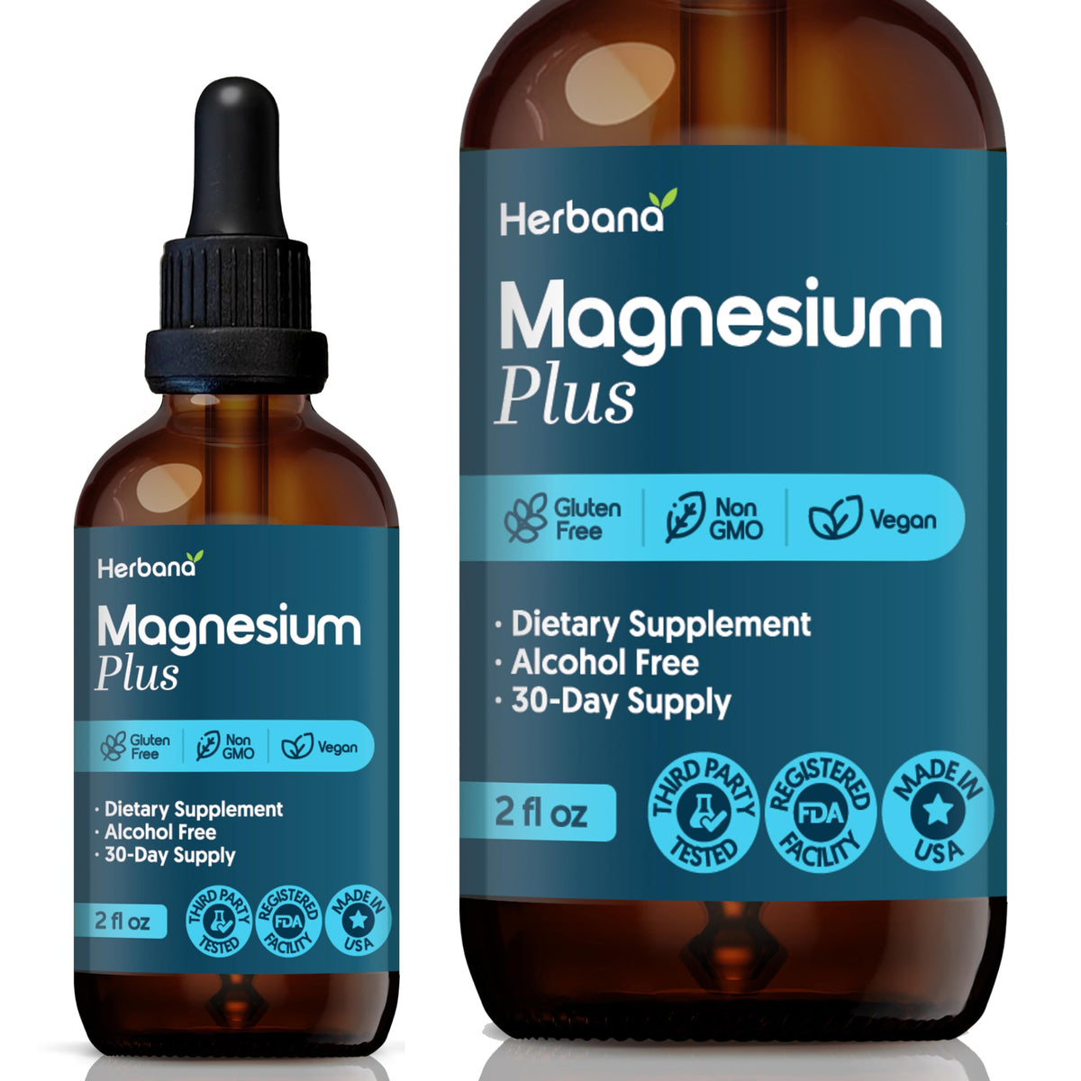 Complexe de Magnésium Liquide HERBANA 60 ml vue avant