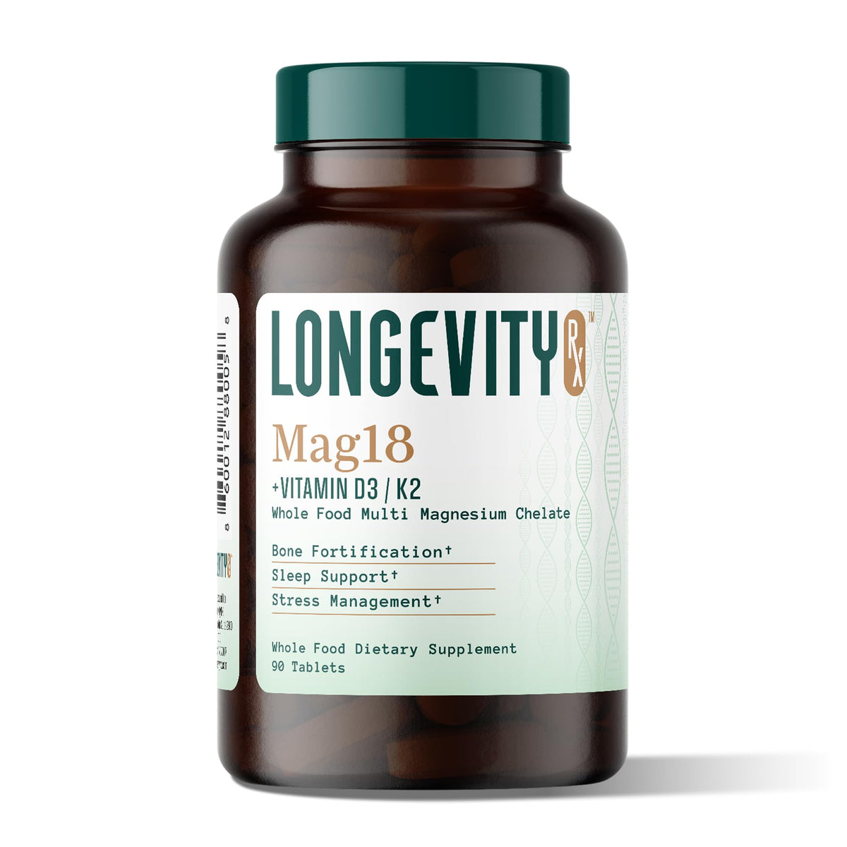 Complexe de magnésium Longevity Rx 181g vue de face