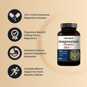 Complexe de Magnésium NatureBell 500 mg par portion