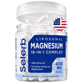Complexe de magnésium Selerb 18 en 1 90 capsules devant l'emballage