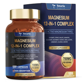 Complexe de Magnésium Totaria 700mg 12 en 1, vue avant