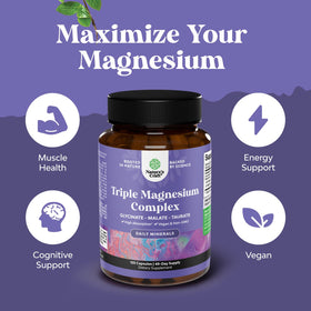 Complexe de Magnésium Triple 400mg Natures Craft - Capsules