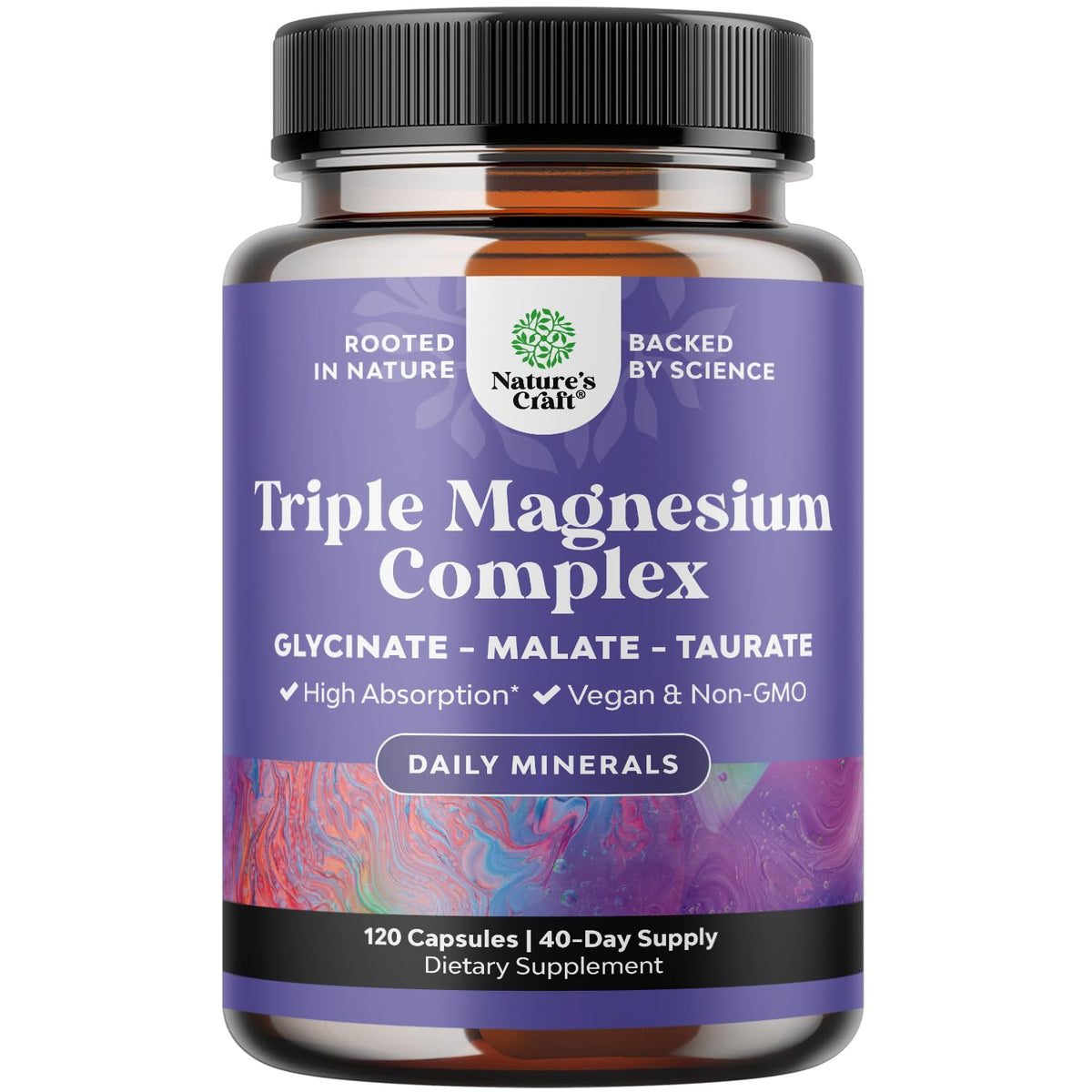 Complexe de Magnésium Triple 400mg Natures Craft - Flacon avant