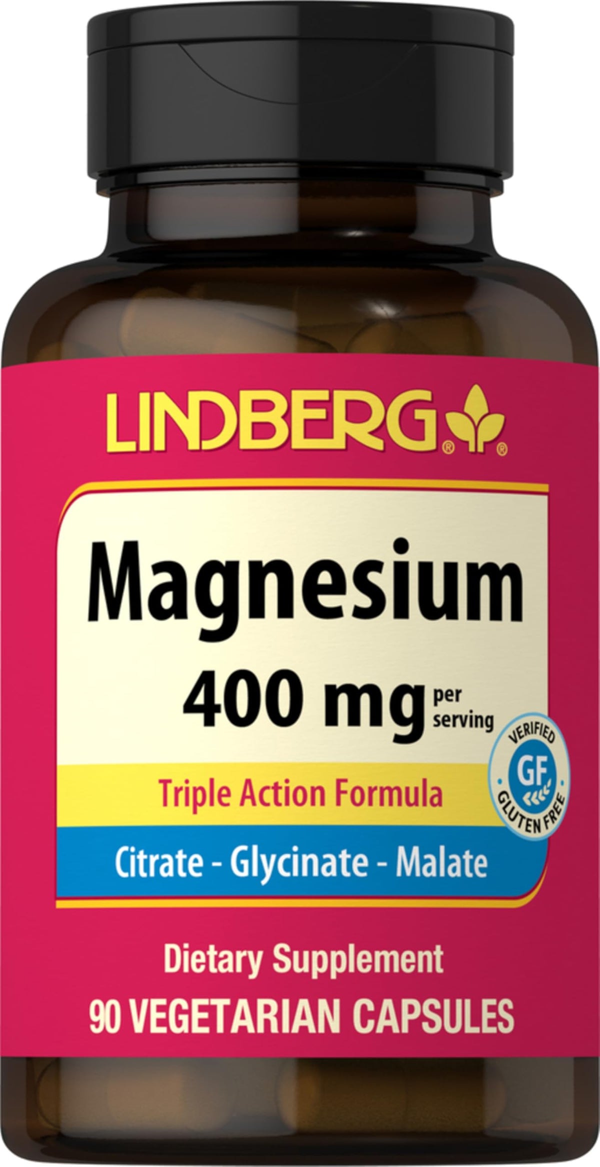 Complexe de Magnésium Triple Lindberg 400 mg - vue avant