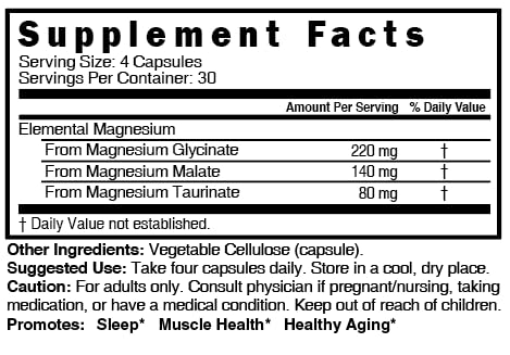 Complexe de Magnésium Triple Nature's Fusions, capsules ouvertes