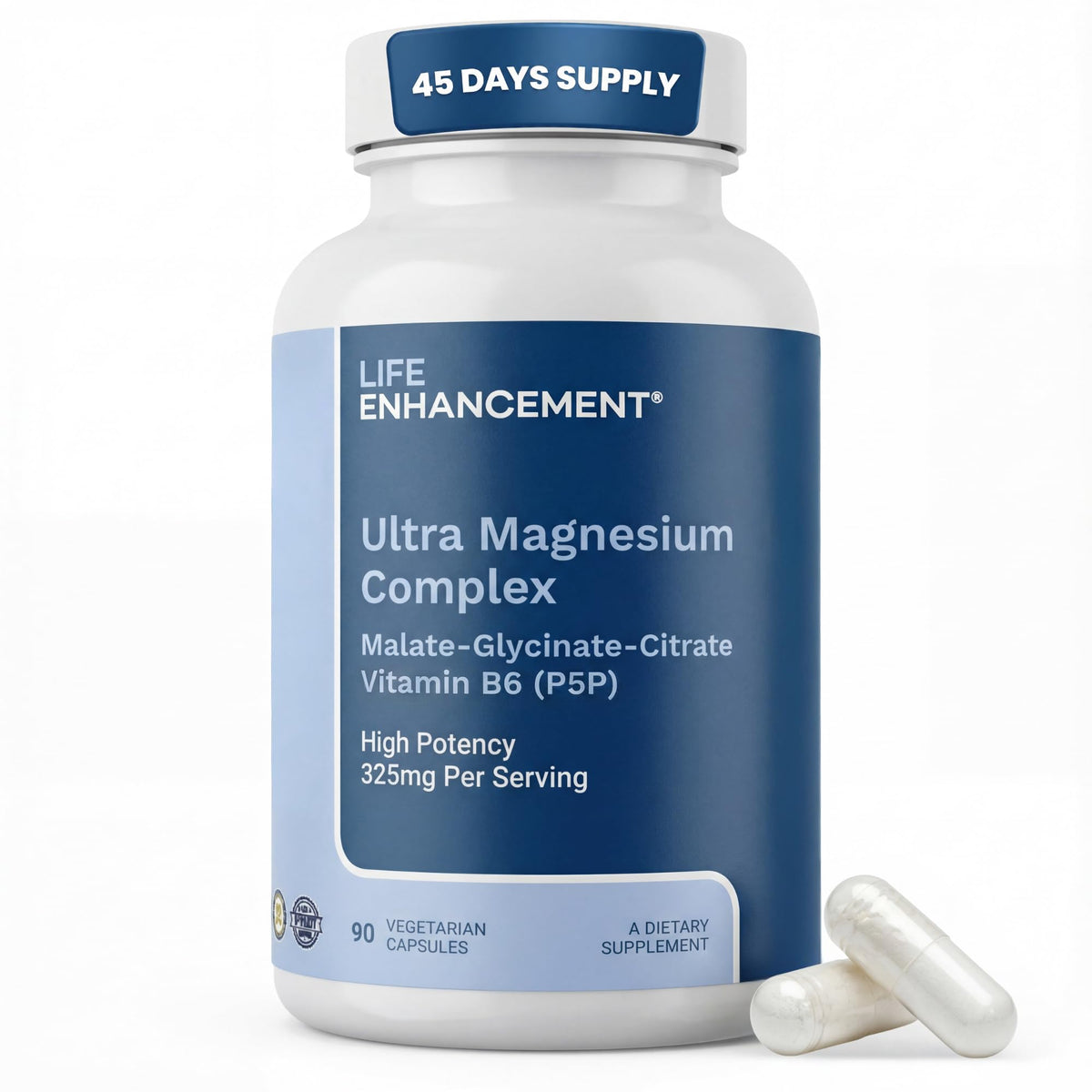 Complexe de Magnésium Ultra Triple Life support, 90 capsules végétariennes