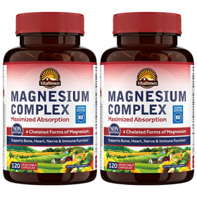 Complexe de Magnésium Vitalitown 500mg 240 capsules vue de face