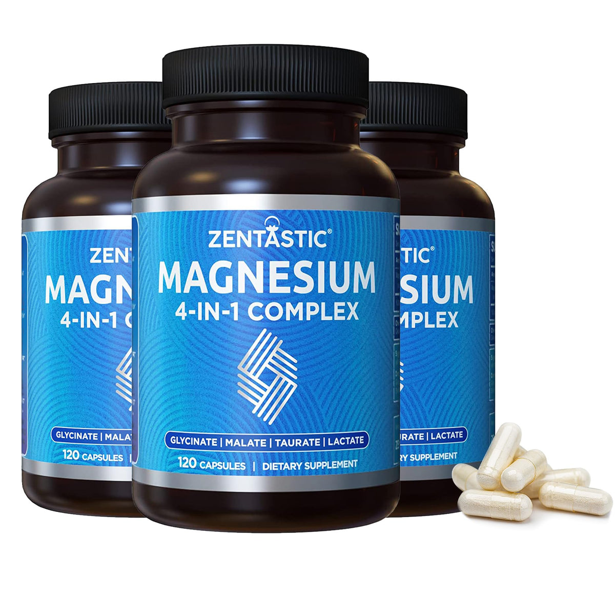 Complexe de Magnésium Zentastic 360 capsules vue de face