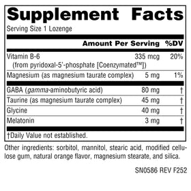 Complexe de Mélatonine Source Naturals 3 mg - pastille en gros plan
