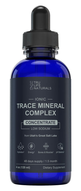 Complexe de Minéraux Trace TRULIFE NATURALS bouteille avant avec étiquette