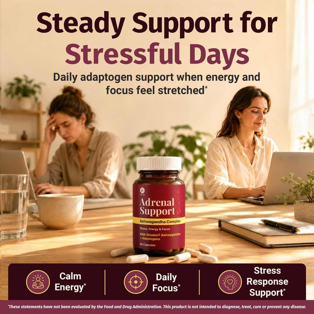 Complexe de Soutien Surrénalien 1 Body 240g sur une table