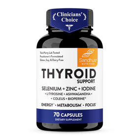 Complexe de soutien thyroïdien Sandhu's - flacon de 70 capsules