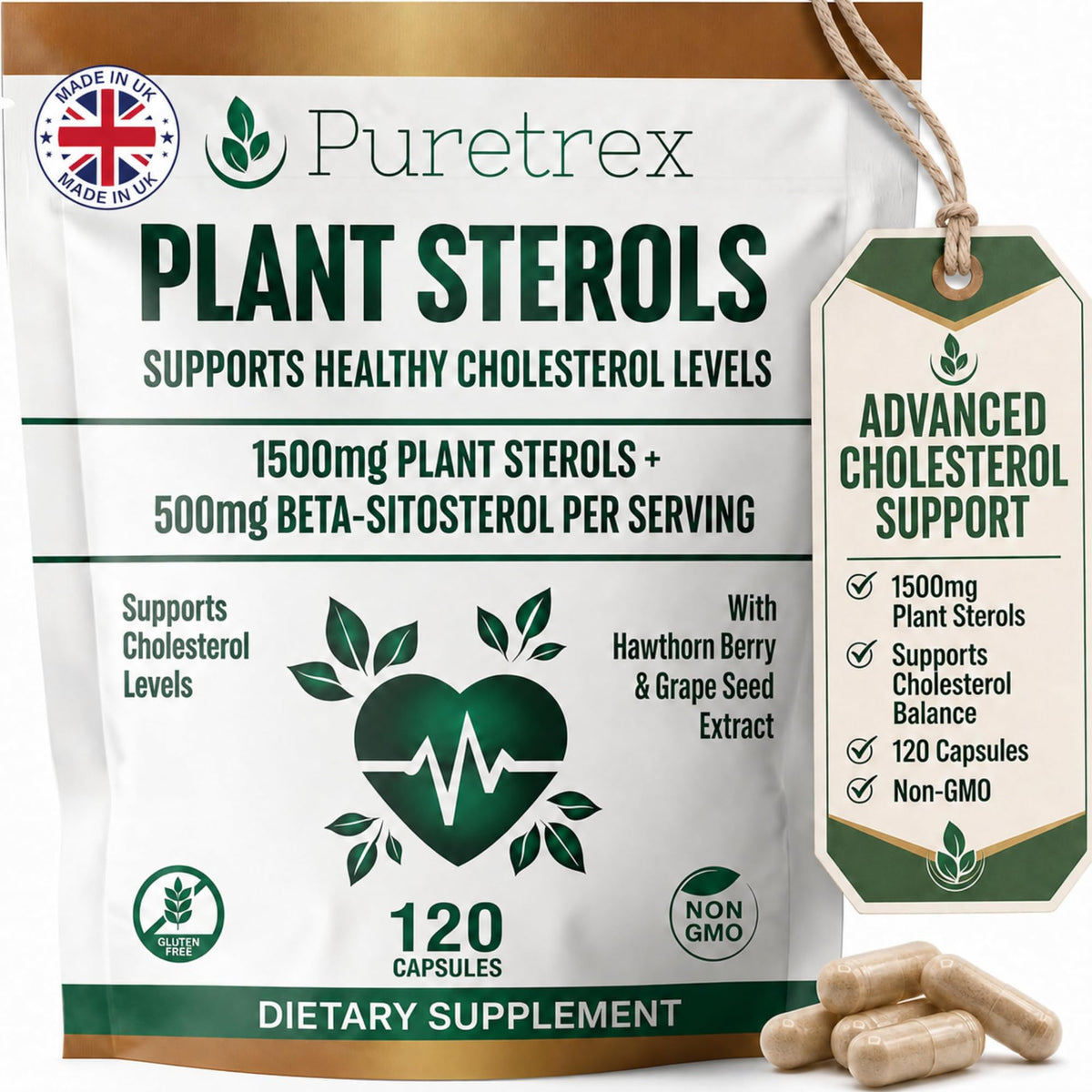Complexe de stérols végétaux PURETREX en sachet refermable