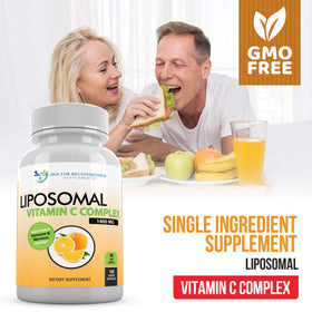 Complexe de Vitamine C Liposomale 1400mg - Bouteille arrière