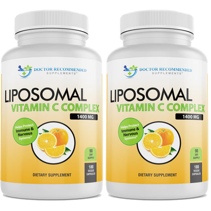 Complexe de Vitamine C Liposomale 1400mg - Bouteille avant
