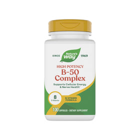 Complexe de Vitamines B-50 Nature's Way, vue avant de la bouteille