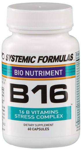Complexe de vitamines B 50g Systemic Formulas, vue de face