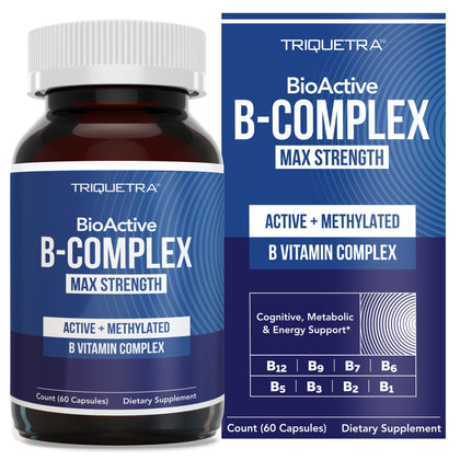 Complexe de Vitamines B Actives Triquetra Health face avant