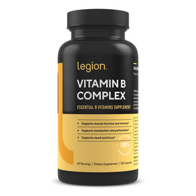 Complexe de Vitamines B LEGION 120 capsules vue de face