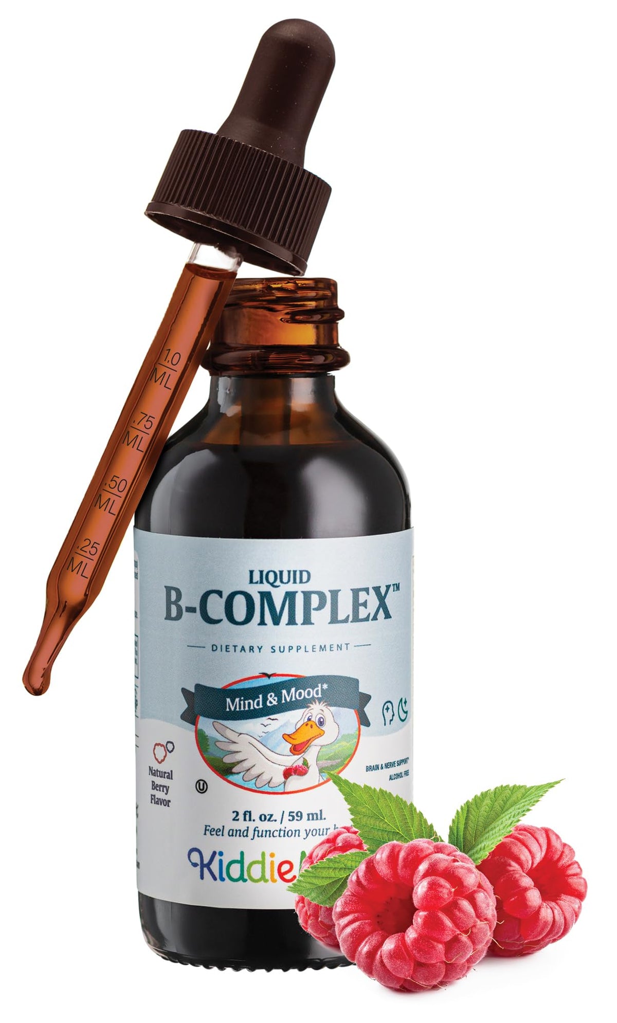 Complexe de Vitamines B Liquides Maxi Health en flacon de 2 fl oz