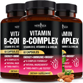 Complexe de Vitamines B NEW AGE 180 capsules végétales, vue avant